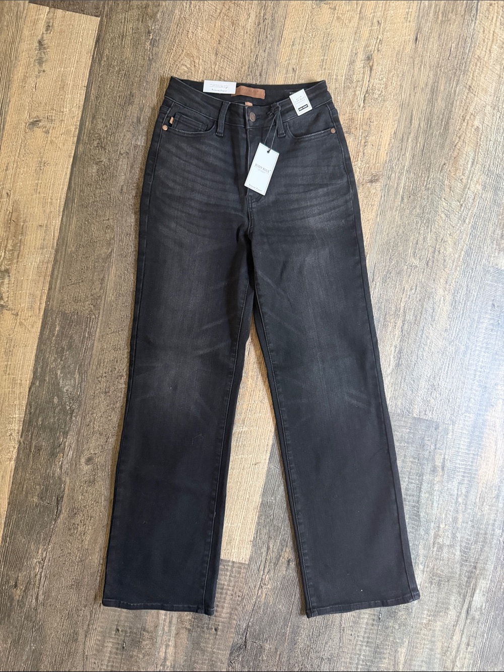 Judy Blue Black Straight Leg Jeans 3/26 NWT